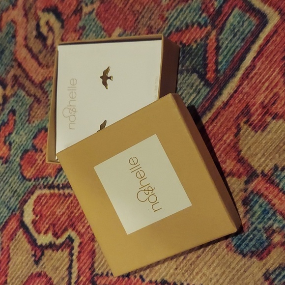 Nashelle Sterling Silver Dove Stud Earrings - Picture 2 of 4